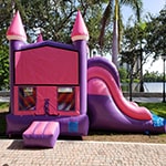 Sliding girls castle rental for their birthday parties in Miami Florida