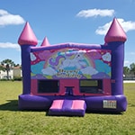 castle with the theme of My little Pony for girls rent for all children's parties in Miami Florida