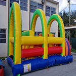 inflatable bounce with obstacles fun for boys and girls for rental for all your children's events